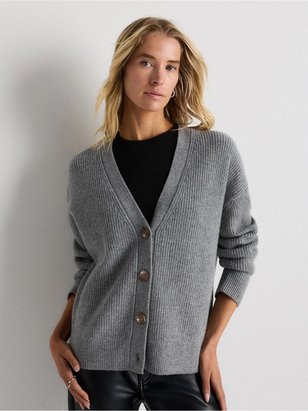 Quince Mongolian Cashmere boxy sweater